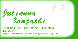 julianna komjathi business card